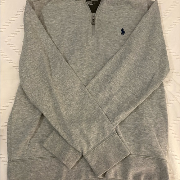 Polo by Ralph Lauren Light Gray Zip-Up Sweater - Picture 2 of 2